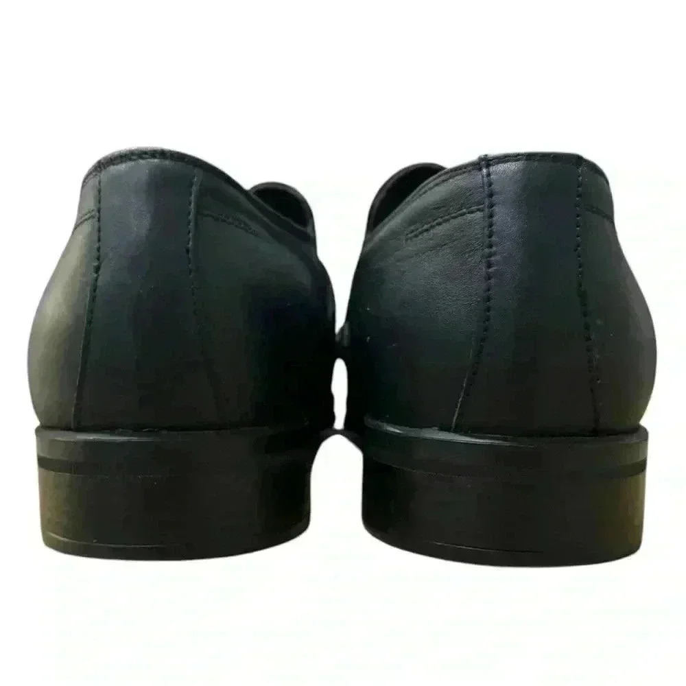Bruno Magli Pitto Mens Black Leather Loafers & Slip Ons Casual Shoes 9.5 EUC - Picture 9 of 14